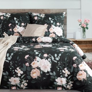 KOMPLET POŚCIELI BAWEŁNIANEJ ROSITA1 160 X 200 CM CZARNY