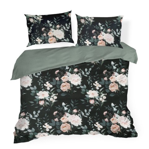 KOMPLET POŚCIELI BAWEŁNIANEJ ROSITA1 160 X 200 CM CZARNY