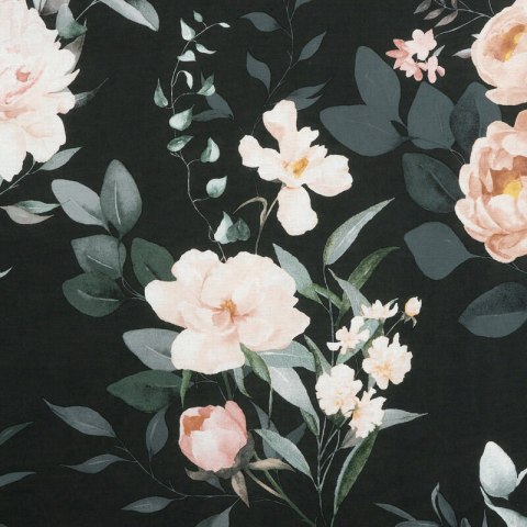 KOMPLET POŚCIELI BAWEŁNIANEJ ROSITA1 220 X 200 CM CZARNY