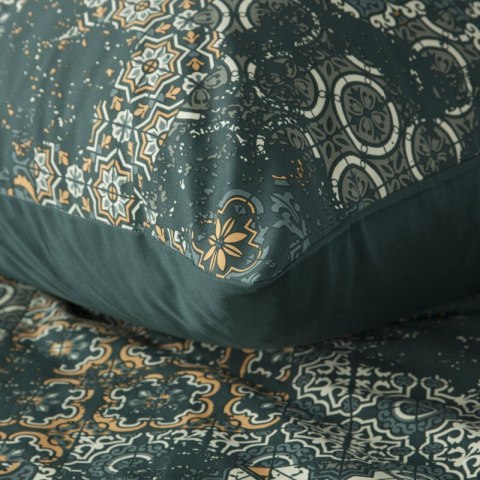 KOMPLET POŚCIELI SATYNOWEJ SPRING 69 140 X 200 CM CIEMNOZIELONY