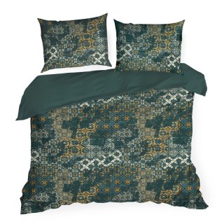 KOMPLET POŚCIELI SATYNOWEJ SPRING 69 220 X 200 CM CIEMNOZIELONY