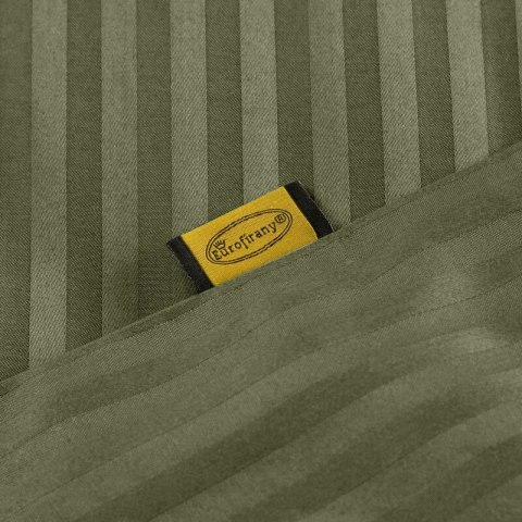 KOMPLET POŚCIELI SATYNOWEJ VERA 140 X 200 CM OLIWKOWY