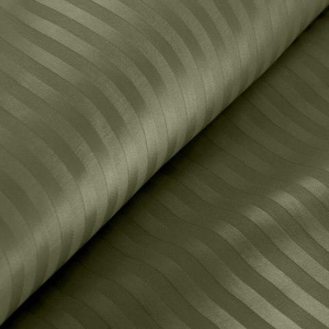 KOMPLET POŚCIELI SATYNOWEJ VERA 160 X 200 CM OLIWKOWY