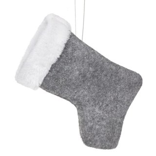 OZDOBA ŚWIĄTECZNA PLUSH 15 CM STALOWY