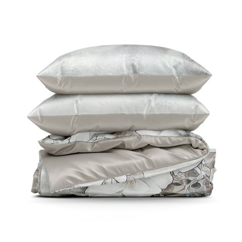 POŚCIEL DAISY 160 X 200 CM SZAROBEŻOWY