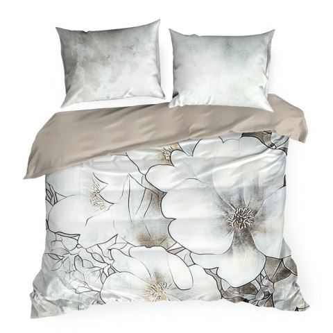 POŚCIEL DAISY 160 X 200 CM SZAROBEŻOWY