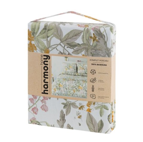 Komplet pościeli bawełnianej z nadrukiem 160X200 70X80/X2