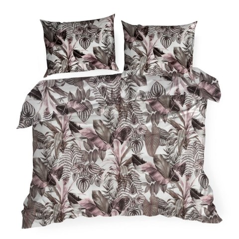 KOMPLET POŚCIELI BAWEŁNIANEJ DAVOS 140 X 200 CM FIOLETOWY