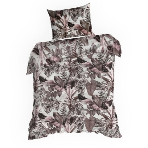 KOMPLET POŚCIELI BAWEŁNIANEJ DAVOS 140 X 200 CM FIOLETOWY