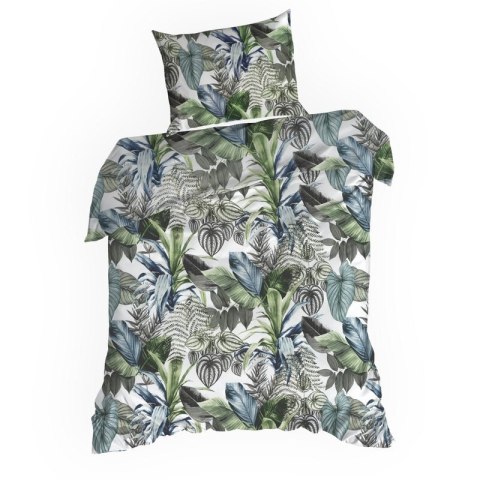 KOMPLET POŚCIELI BAWEŁNIANEJ DAVOS 160 X 200 CM ZIELONY