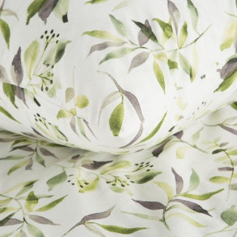 KOMPLET POŚCIELI BAWEŁNIANEJ MILI 140 X 200 CM BIAŁY