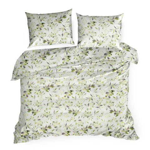 KOMPLET POŚCIELI BAWEŁNIANEJ MILI 160 X 200 CM BIAŁY