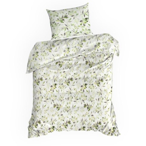 KOMPLET POŚCIELI BAWEŁNIANEJ MILI 220 X 200 CM BIAŁY