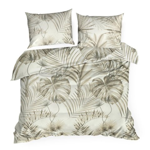 KOMPLET POŚCIELI BAWEŁNIANEJ NINA 140 X 200 CM BEŻOWY