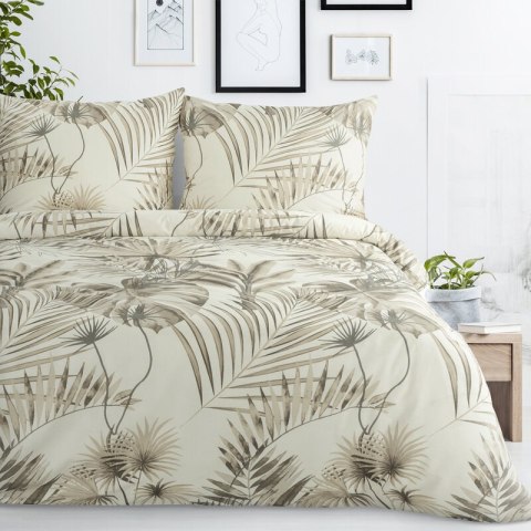KOMPLET POŚCIELI BAWEŁNIANEJ NINA 160 X 200 CM BEŻOWY