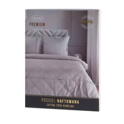 KOMPLET POŚCIELI HAFT4 220 X 200 CM SREBRNY