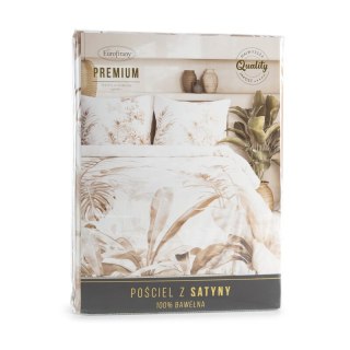 KOMPLET POŚCIELI SATYNOWEJ PREMIUM25 140 X 200 CM BIAŁY