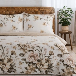 KOMPLET POŚCIELI SATYNOWEJ SPRING 41 140 X 200 CM JASNOKREMOWY