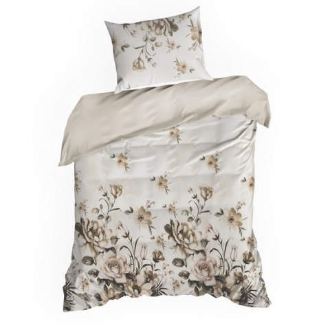 KOMPLET POŚCIELI SATYNOWEJ SPRING 41 140 X 200 CM JASNOKREMOWY