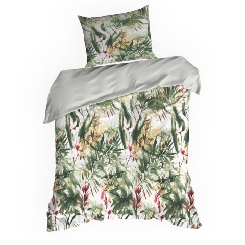 KOMPLET POŚCIELI SATYNOWEJ SPRING 43 160 X 200 CM ZIELONY