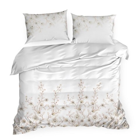 KOMPLET POŚCIELI SATYNOWEJ SPRING 44 160 X 200 CM BIAŁY