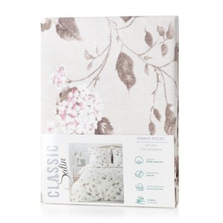 KOMPLET POŚCIELI SATYNOWEJ SPRING 45 160 X 200 CM BEŻOWY