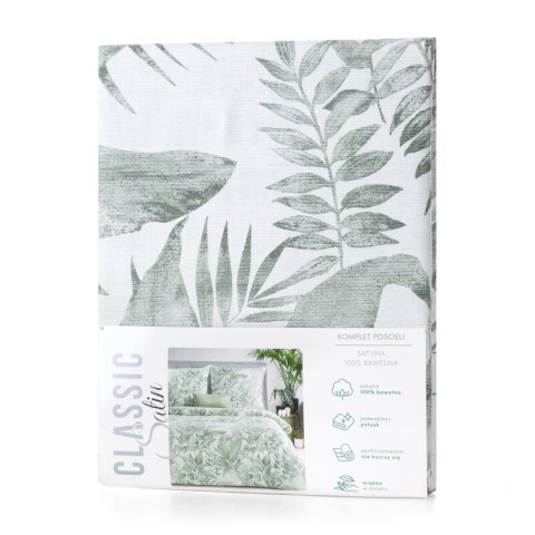 KOMPLET POŚCIELI SATYNOWEJ SPRING 48 140 X 200 CM MIĘTOWY