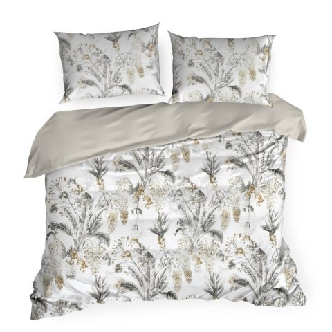 KOMPLET POŚCIELI SATYNOWEJ SPRING 49 140 X 200 CM BIAŁY