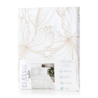 KOMPLET POŚCIELI SATYNOWEJ SPRING 50 220 X 200 CM BIAŁY