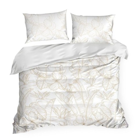 KOMPLET POŚCIELI SATYNOWEJ SPRING 50 220 X 200 CM BIAŁY