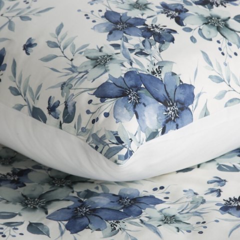 KOMPLET POŚCIELI SATYNOWEJ SPRING 54 160 X 200 CM NIEBIESKI