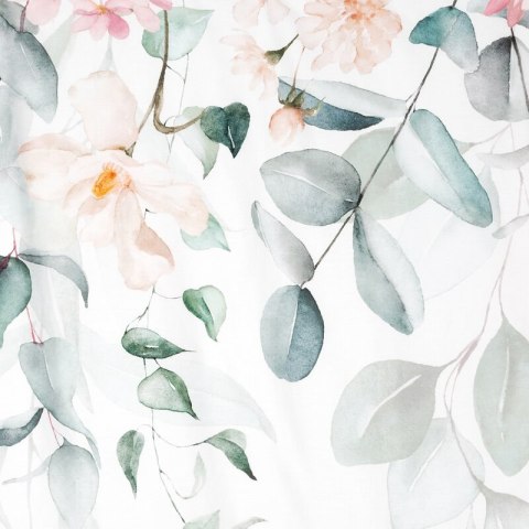 Pościel 160x200 cm bawełniana kolor biały, zielony z motywem kwiatowym JULIET Eurofirany Premium