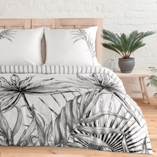 Pościel 220x200 cm bawełniana kolor biały, czarny styl nowoczesny PALOMA Eurofirany Premium