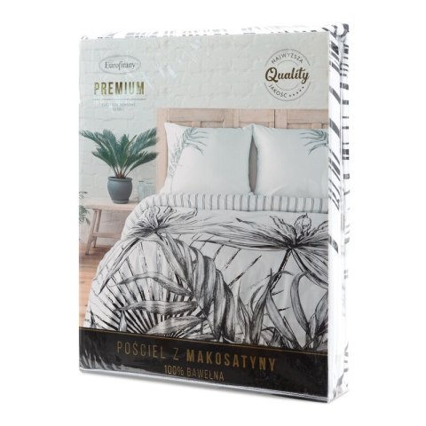 Pościel 220x200 cm bawełniana kolor biały, czarny styl nowoczesny PALOMA Eurofirany Premium