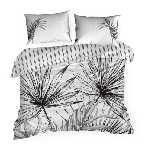 Pościel 220x200 cm bawełniana kolor biały, czarny styl nowoczesny PALOMA Eurofirany Premium