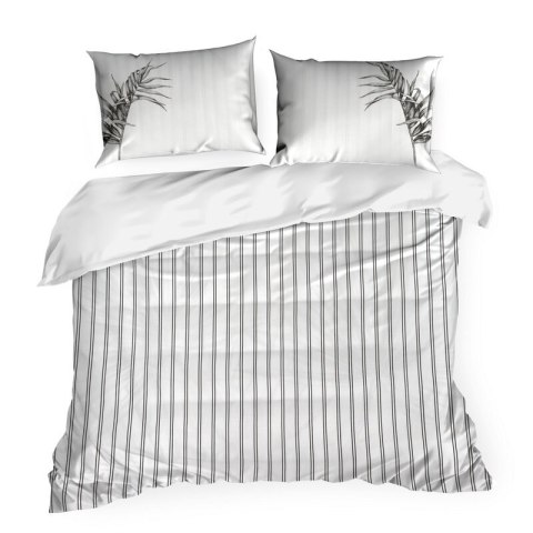 Pościel 220x200 cm bawełniana kolor biały, czarny styl nowoczesny PALOMA Eurofirany Premium