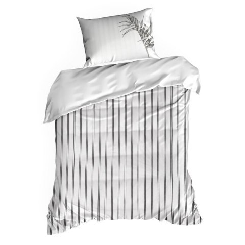 Pościel 220x200 cm bawełniana kolor biały, czarny styl nowoczesny PALOMA Eurofirany Premium