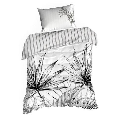 Pościel 220x200 cm bawełniana kolor biały, czarny styl nowoczesny PALOMA Eurofirany Premium
