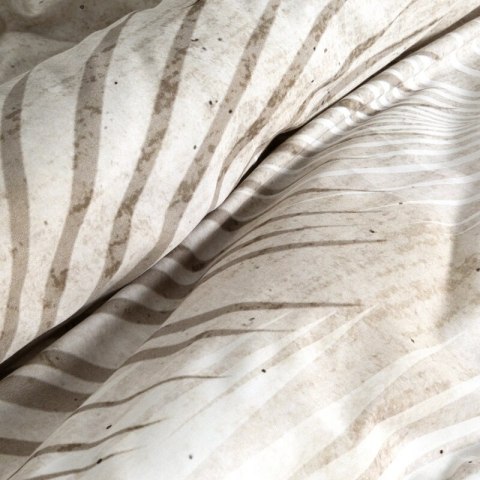 Pościel 160x200 cm bawełniana kolor popielaty, beżowy styl boho SALMA Eurofirany Premium