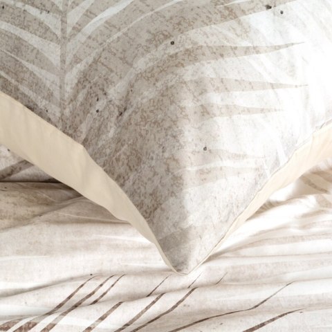 Pościel 220x200 cm bawełniana kolor popielaty, beżowy styl boho SALMA Eurofirany Premium