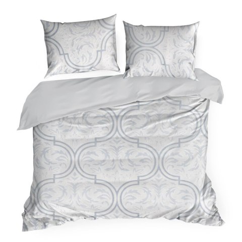 KOMPLET POŚCIELI FLANO 5 220 X 200 CM SREBRNY