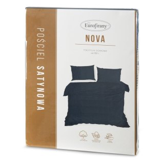 KOMPLET POŚCIELI NOVA3 160 X 200 CM CIEMNOGRANATOWY