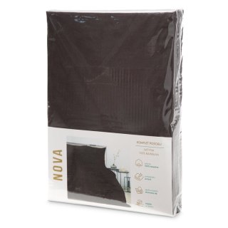 KOMPLET POŚCIELI NOVA3 180 X 200 CM BRĄZOWY