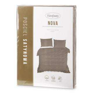 KOMPLET POŚCIELI NOVA3 180 X 200 CM JASNOBRĄZOWY