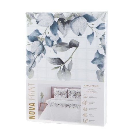 KOMPLET POŚCIELI SATYNOWEJ NIKA 56 140 X 200 CM BIAŁY