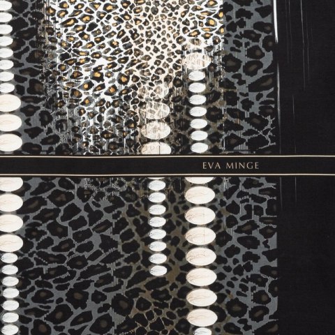 Pościel 160x200 cm z makosatyny bawełnianej kolor czarny, jasnobrązowy z motywem zwierzęcym EVA 22 Eva Minge