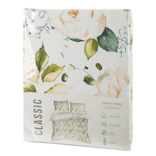 KOMPLET POŚCIELI BAWEŁNIANEJ SONIA 35 140 X 200 CM BIAŁY