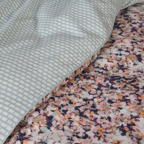 KOMPLET POŚCIELI ESPRIT 05 220 X 200 CM FIOLETOWY