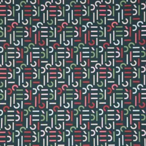 KOMPLET POŚCIELI ESPRIT 06 220 X 200 CM CIEMNOZIELONY