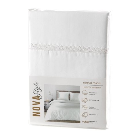 KOMPLET POŚCIELI LINDA 160 X 200 CM BIAŁY